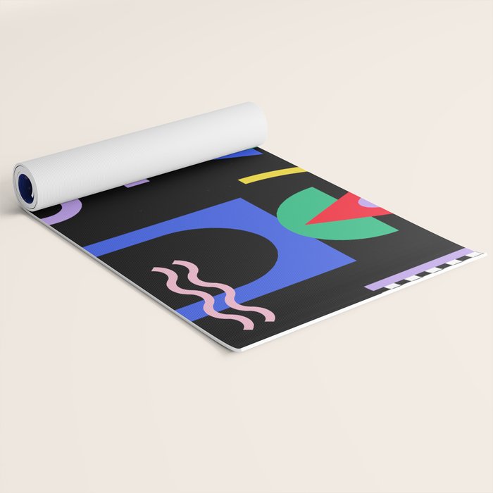 Memphis pattern 89 - 80s / 90s Retro Yoga Mat Gallery Image 2