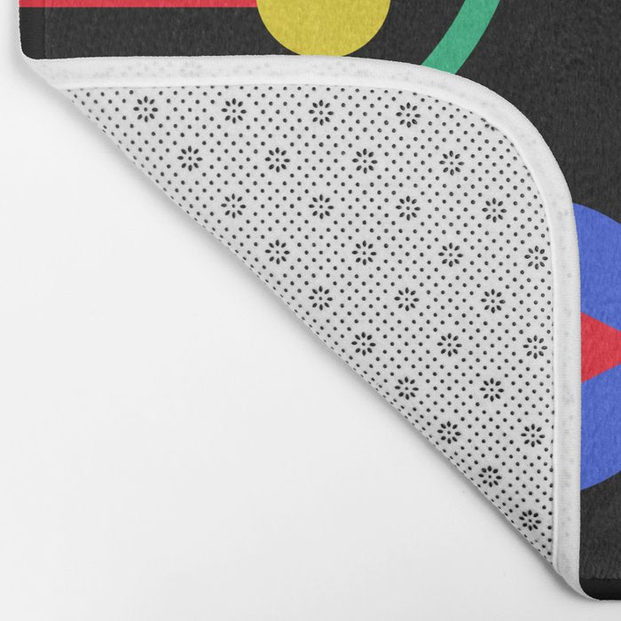 Memphis pattern 89 - 80s / 90s Retro Bath Mat Gallery Image 2