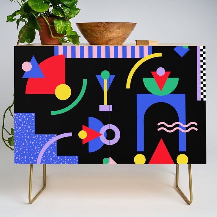 Memphis pattern 89 - 80s / 90s Retro Credenza Gallery Image 1