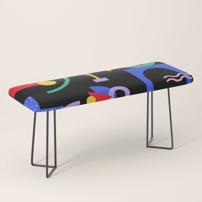 Memphis pattern 89 - 80s / 90s Retro Bench Gallery Image 1