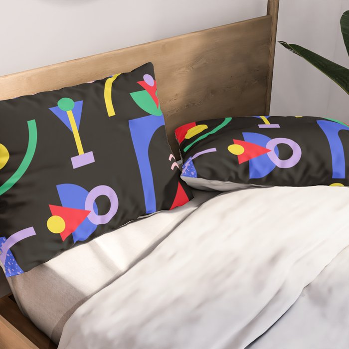 Memphis pattern 89 - 80s / 90s Retro Pillow Sham Gallery Image 2