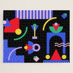 Memphis pattern 89 - 80s / 90s Retro Jigsaw Puzzle Gallery Image 1