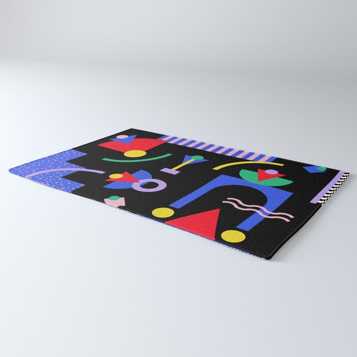 Memphis pattern 89 - 80s / 90s Retro Rug Gallery Image 3