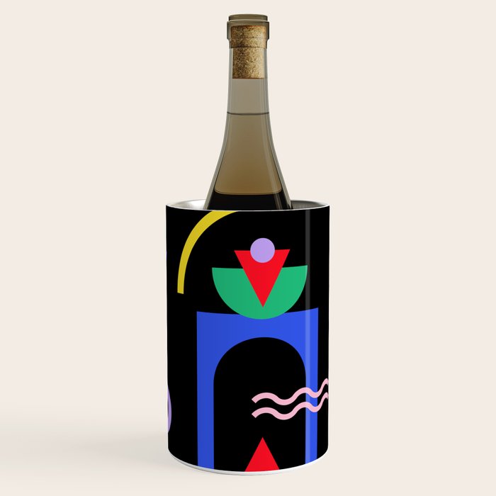 Memphis pattern 89 - 80s / 90s Retro Wine Chiller Gallery Image 3