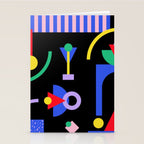 Memphis pattern 89 - 80s / 90s Retro Stationery Card Gallery Image 2