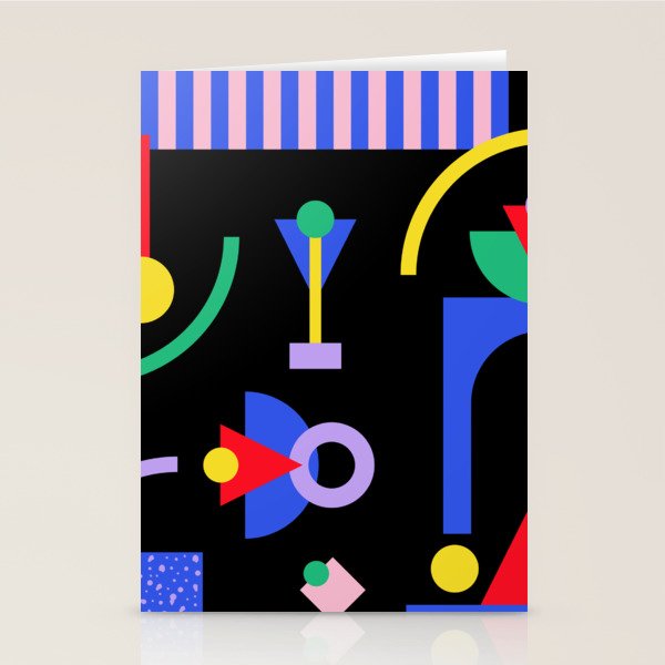 Memphis pattern 89 - 80s / 90s Retro Stationery Card Gallery Image 2