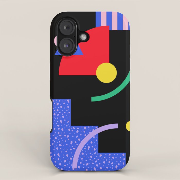 Memphis pattern 89 - 80s / 90s Retro iPhone Case Gallery Image 1