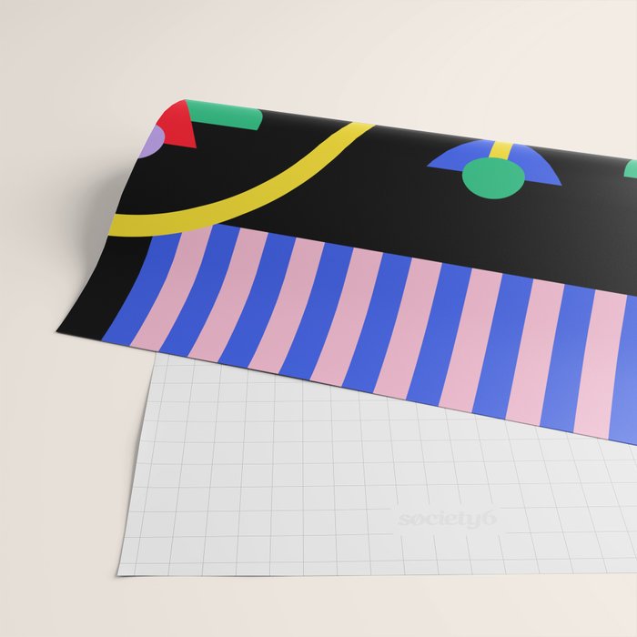 Memphis pattern 89 - 80s / 90s Retro Wrapping Paper Gallery Image 2