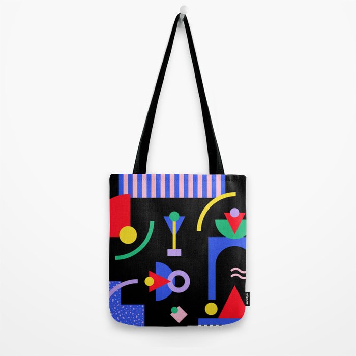 Memphis pattern 89 - 80s / 90s Retro Tote Bag Gallery Image 2