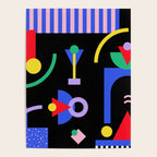Memphis pattern 89 - 80s / 90s Retro Poster Gallery Image 4