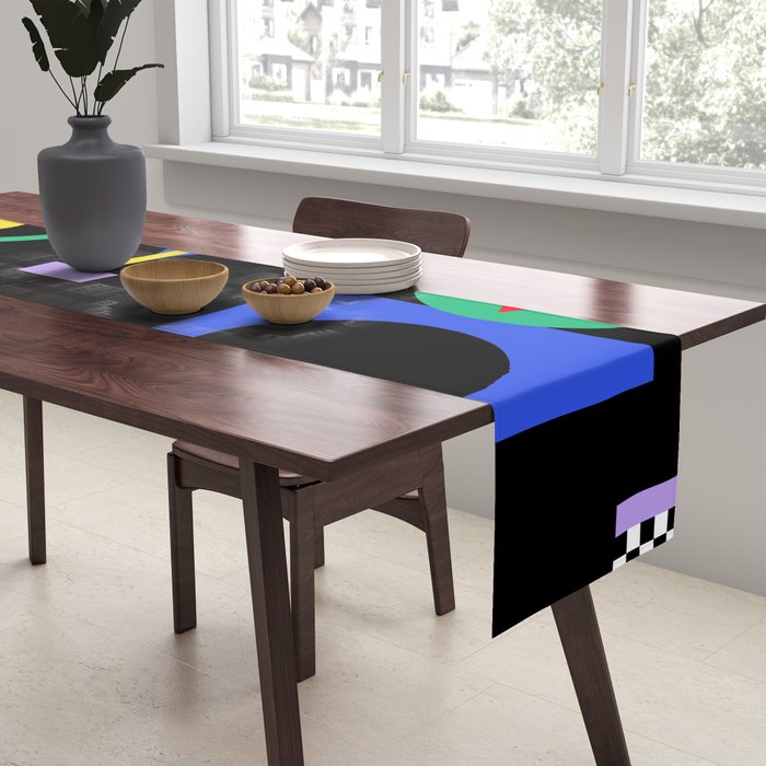 Memphis pattern 89 - 80s / 90s Retro Table Runner Gallery Image 2