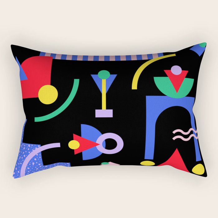 Memphis pattern 89 - 80s / 90s Retro Rectangular Pillow Gallery Image 2