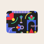 Memphis pattern 89 - 80s / 90s Retro Bath Mat Gallery Image 1