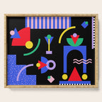 Memphis pattern 89 - 80s / 90s Retro Serving Tray Gallery Image 1