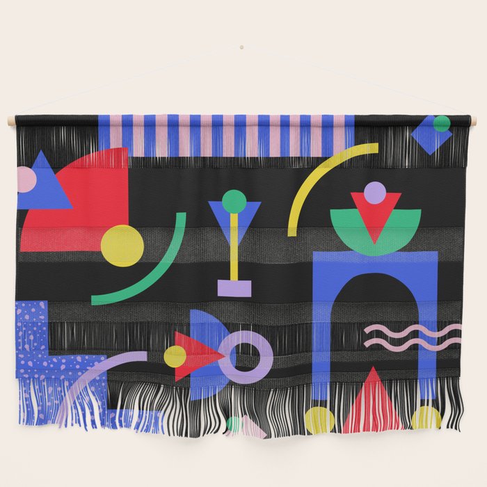 Memphis pattern 89 - 80s / 90s Retro Wall Hanging Gallery Image 1