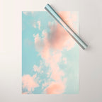 Cotton Candy Clouds - Nature Photography Art Print, Pastel Wrapping Paper Gallery Image 1