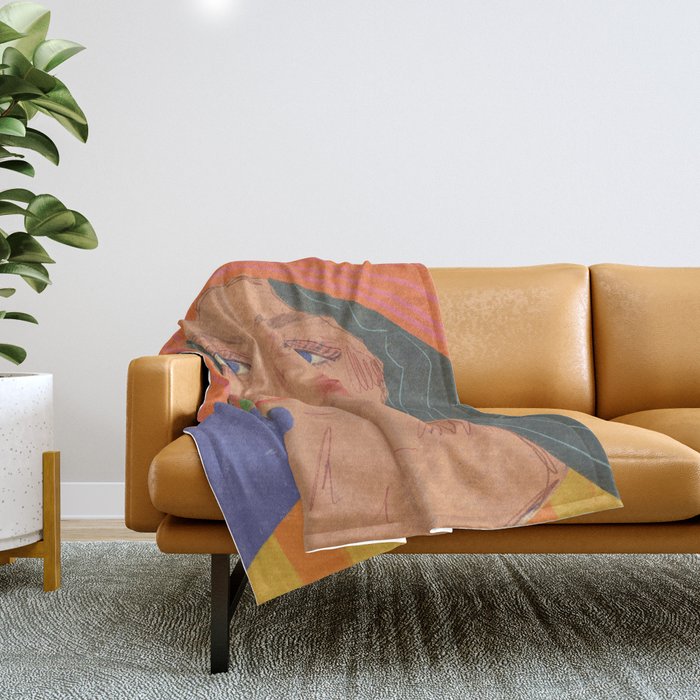 Summer beauty Throw Blanket Gallery Image 1