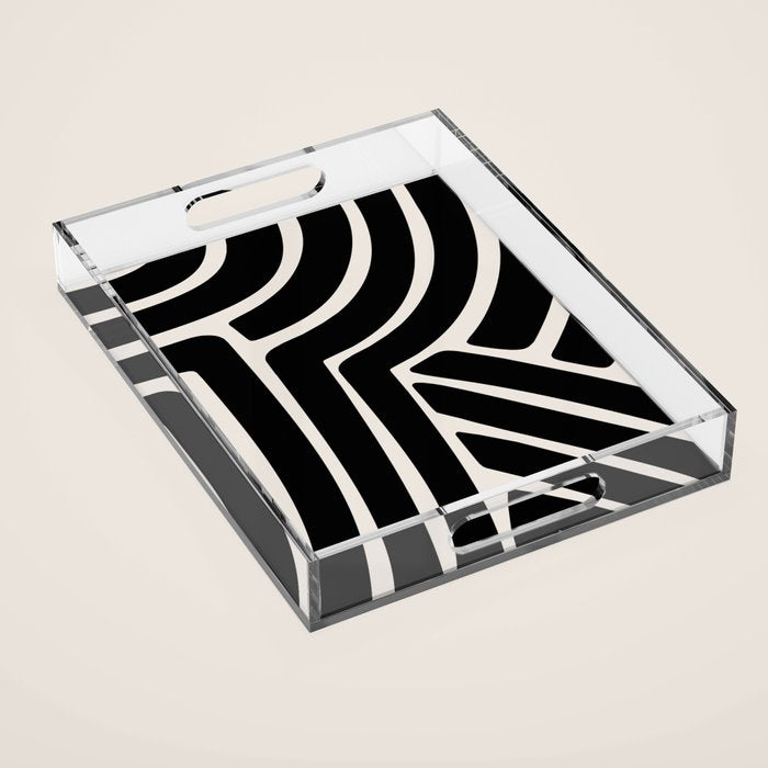 Abstract Stripes VII Acrylic Tray Gallery Image 1