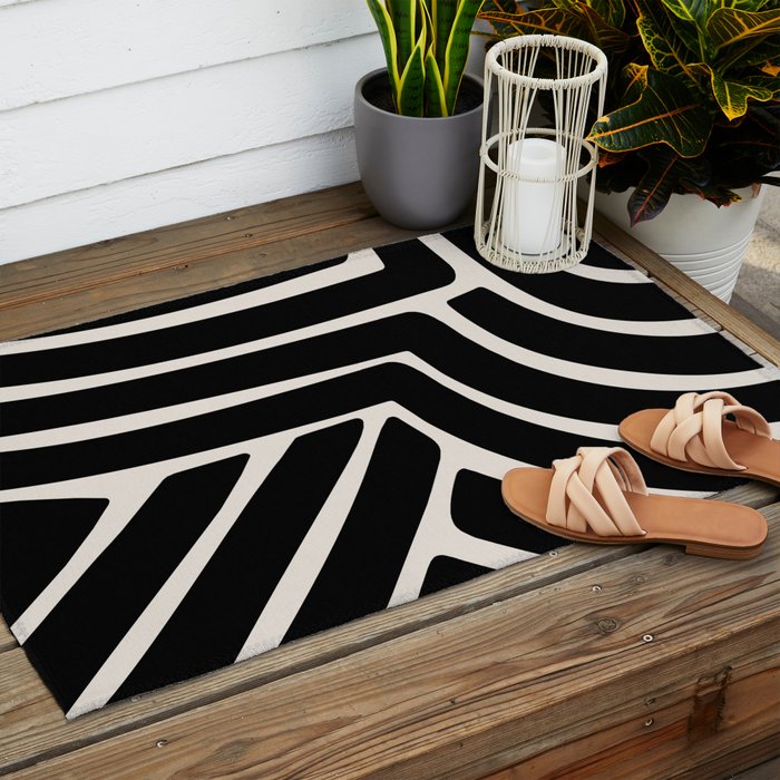 Abstract Stripes VII Outdoor Rug Gallery Image 2