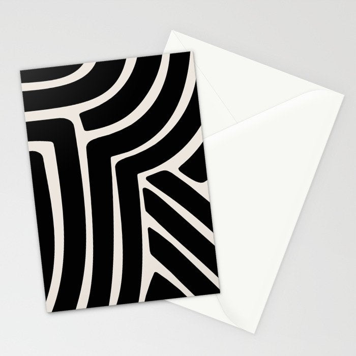 Abstract Stripes VII Stationery Card Gallery Image 2