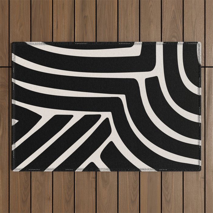 Abstract Stripes VII Outdoor Rug Gallery Image 1