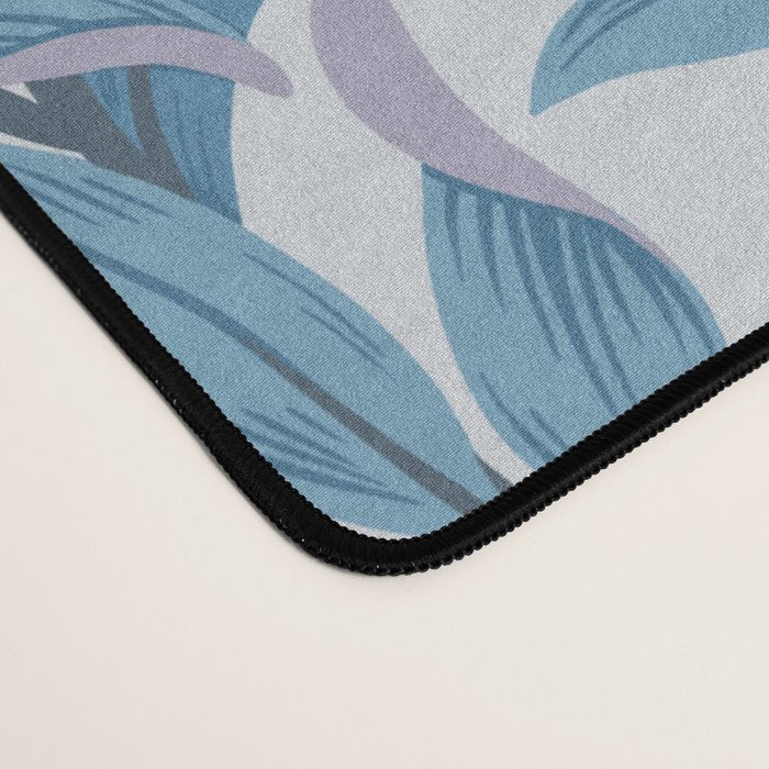 Romantic Botanica - Foliage in Light Blue Desk Mat Gallery Image 4