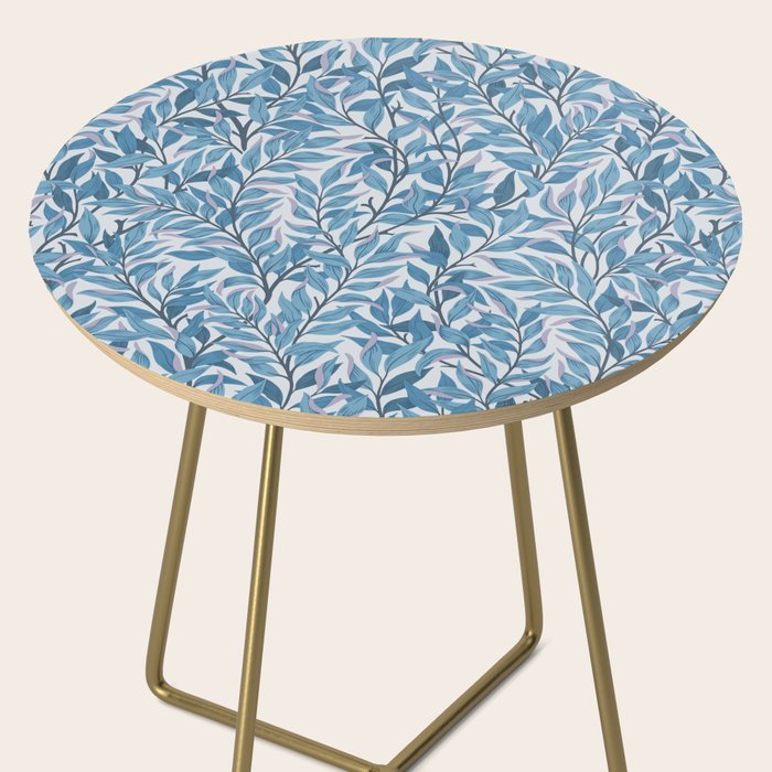 Romantic Botanica - Foliage in Light Blue Side Table Gallery Image 2
