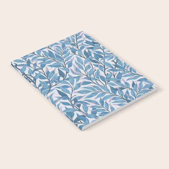 Romantic Botanica - Foliage in Light Blue Notebook Gallery Image 1