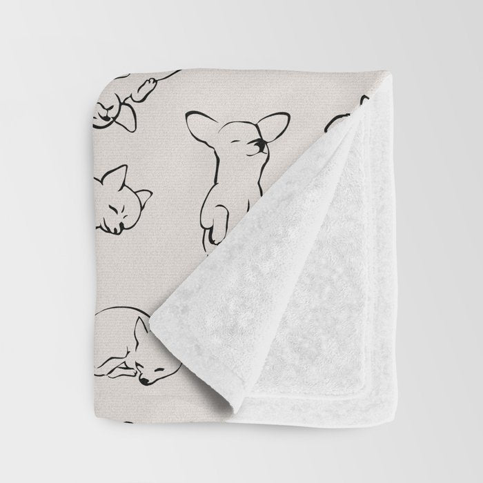 More Sleep Chihuahua Throw Blanket Gallery Image 3