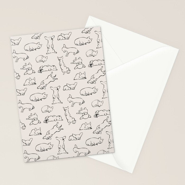 More Sleep Chihuahua Stationery Card Gallery Image 2