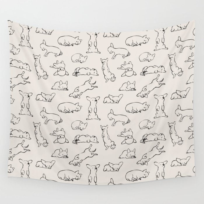 More Sleep Chihuahua Wall Tapestry Gallery Image 1
