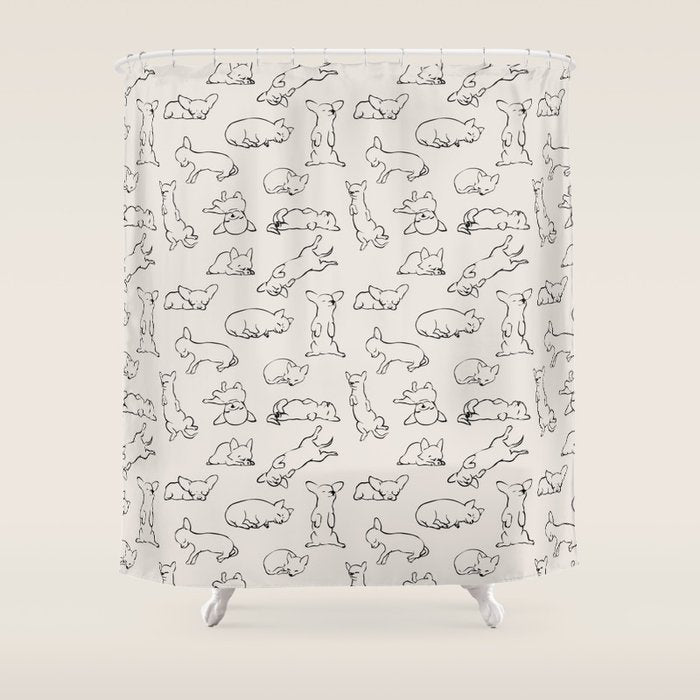 More Sleep Chihuahua Shower Curtain Gallery Image 1