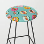 Summer gils on inflatable in swimming pool floats. Stool Gallery Image 2