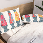 Retro Vibes - Warm Palette Pillow Sham Gallery Image 2