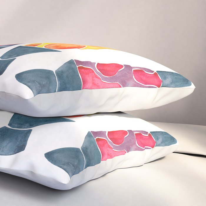 Retro Vibes - Warm Palette Pillow Sham Gallery Image 3