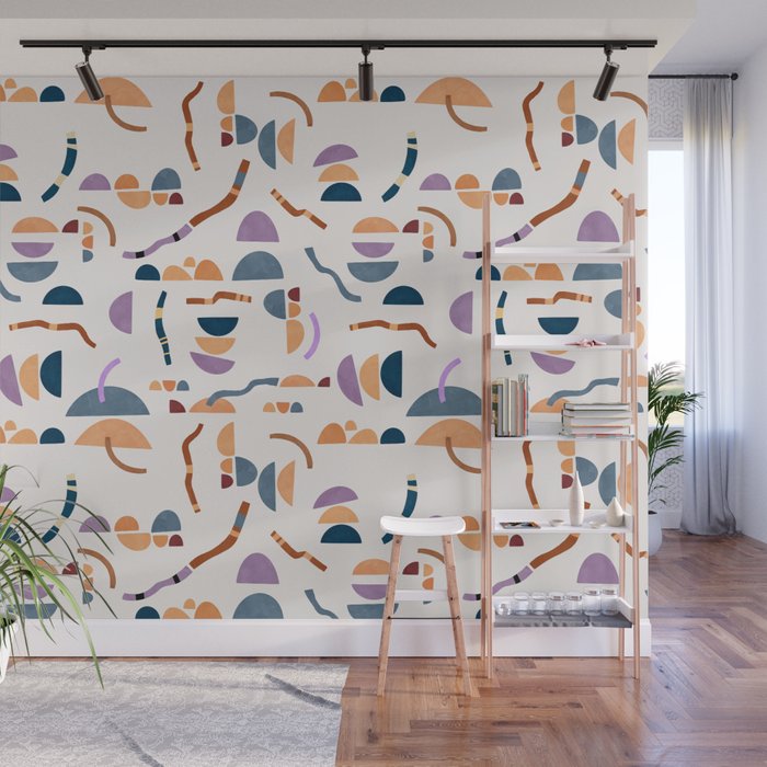 Modern simple shapes C Wall Mural Gallery Image 1