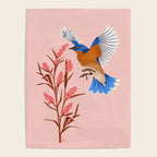 Graceful Bluebird in Flight Poster Gallery Image 4