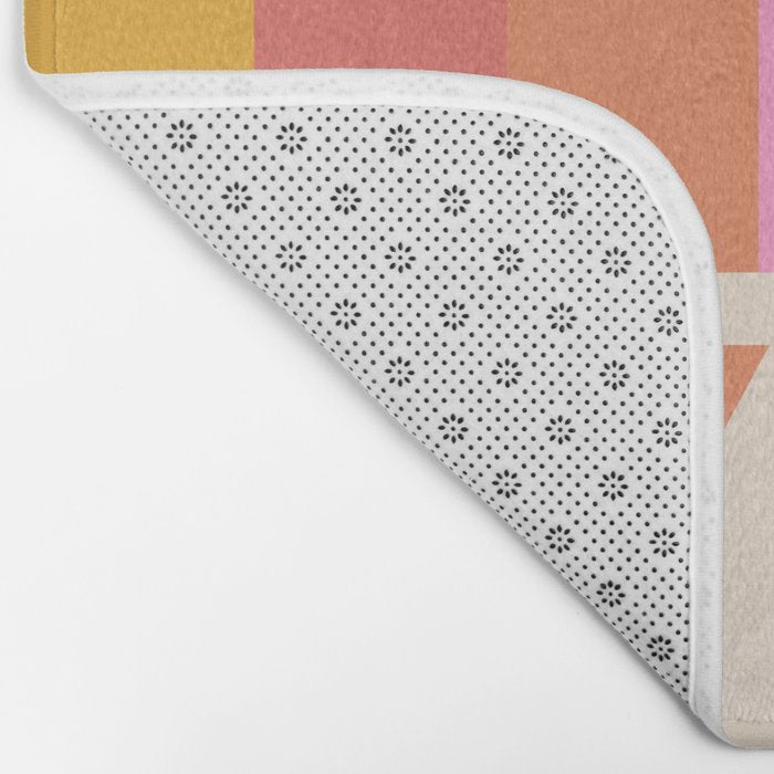 Vintage Rainbow Have Fun Text Bath Mat Gallery Image 2