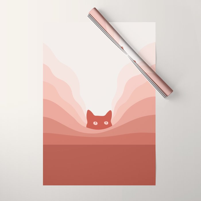 Cat Landscape 78 Wrapping Paper Gallery Image 1
