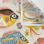 Whimsical Underwater World Multicolor Fish Pattern Wall Tapestry Gallery Image 3