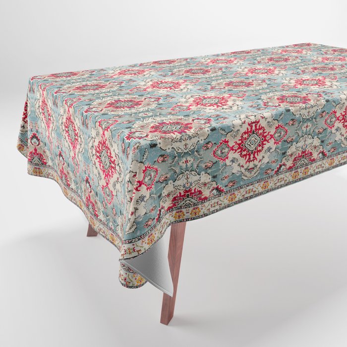 Vintage Oasis: Colorful Moroccan Bohemian Texture Art Tablecloth Gallery Image 1