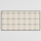 Cream Plaid  Desk Mat Gallery Image 3