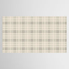 Cream Plaid  Tablecloth Gallery Image 2
