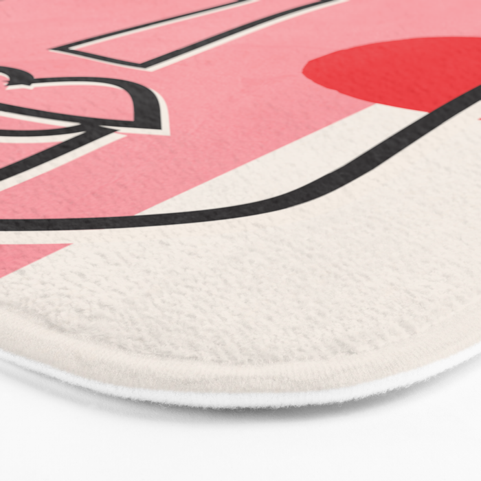 Abstract Face Line Art 02 Bath Mat Gallery Image 3