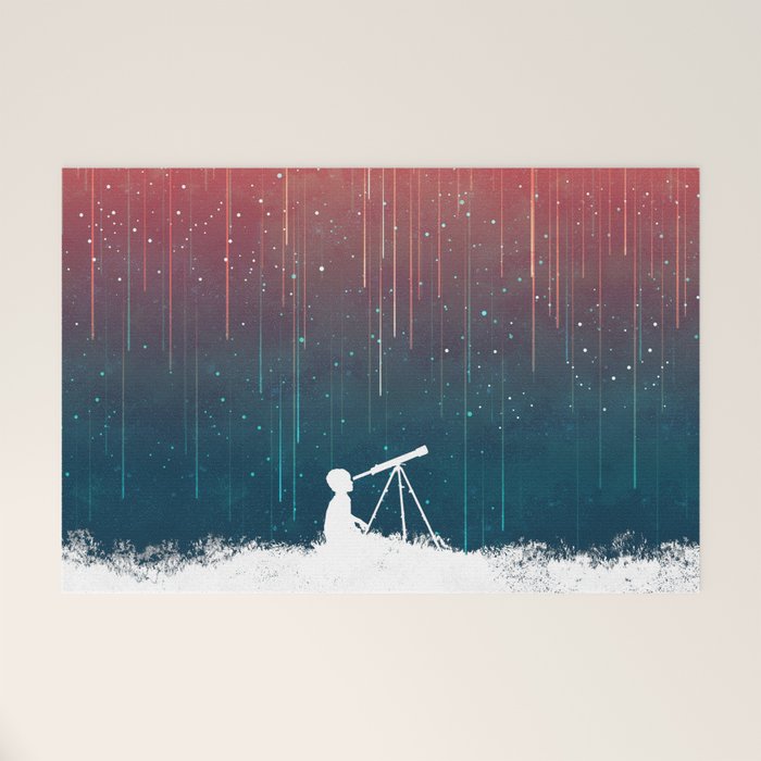 Meteor Rain (light version) Welcome Mat Gallery Image 1