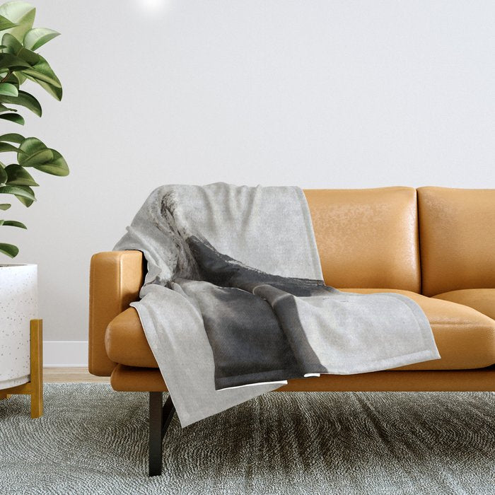 The sound of waves ... Throw Blanket Gallery Image 1