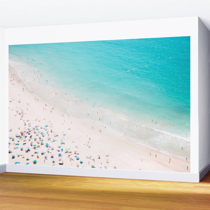 Beach Loving - Aerial Beach photography by Ingrid Beddoes Wall Mural Gallery Image 2