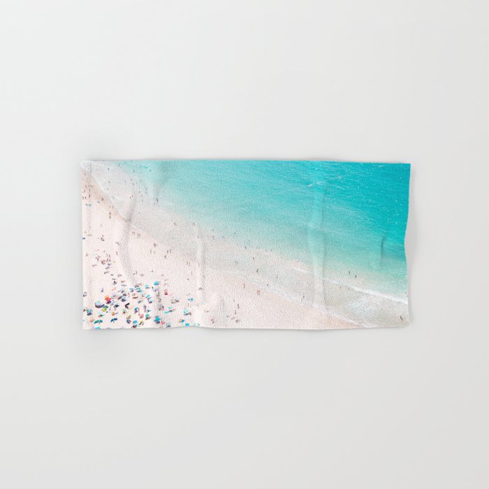 Beach Loving - Aerial Beach photography by Ingrid Beddoes Bath Towel Gallery Image 1