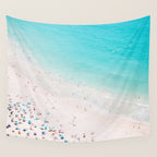 Beach Loving - Aerial Beach photography by Ingrid Beddoes Wall Tapestry Gallery Image 4