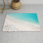 Beach Loving - Aerial Beach photography by Ingrid Beddoes Rug Gallery Image 1